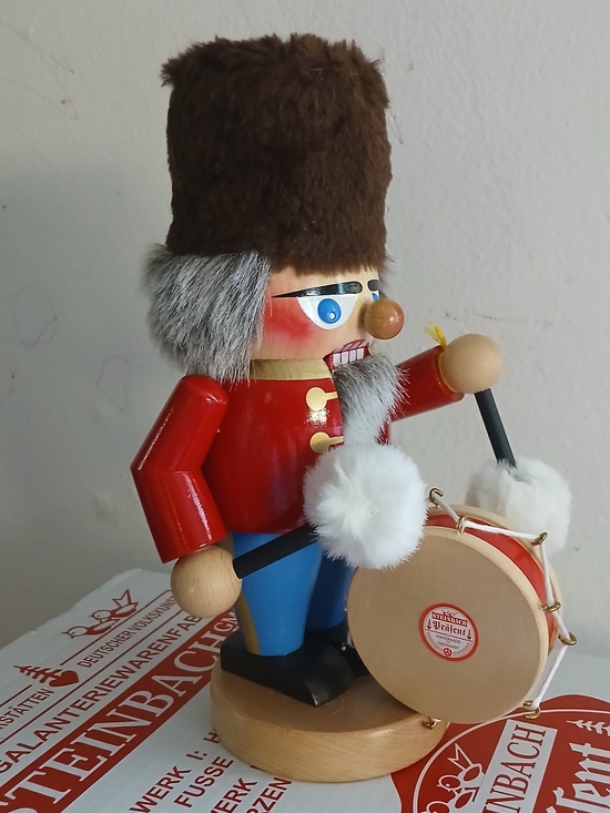 Steinbach Other - Vintage Steinbach Germany Wood Nutcracker Drummer Soldier Christmas + Box 10.5"